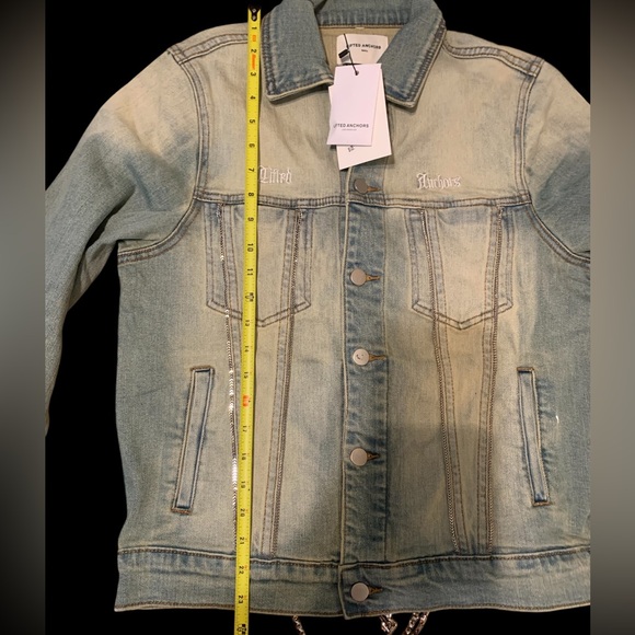 LIFTED ANCHORS CHAIN Y2K Style JEAN JACKET SIZE Small — Read Description - Picture 7 of 8
